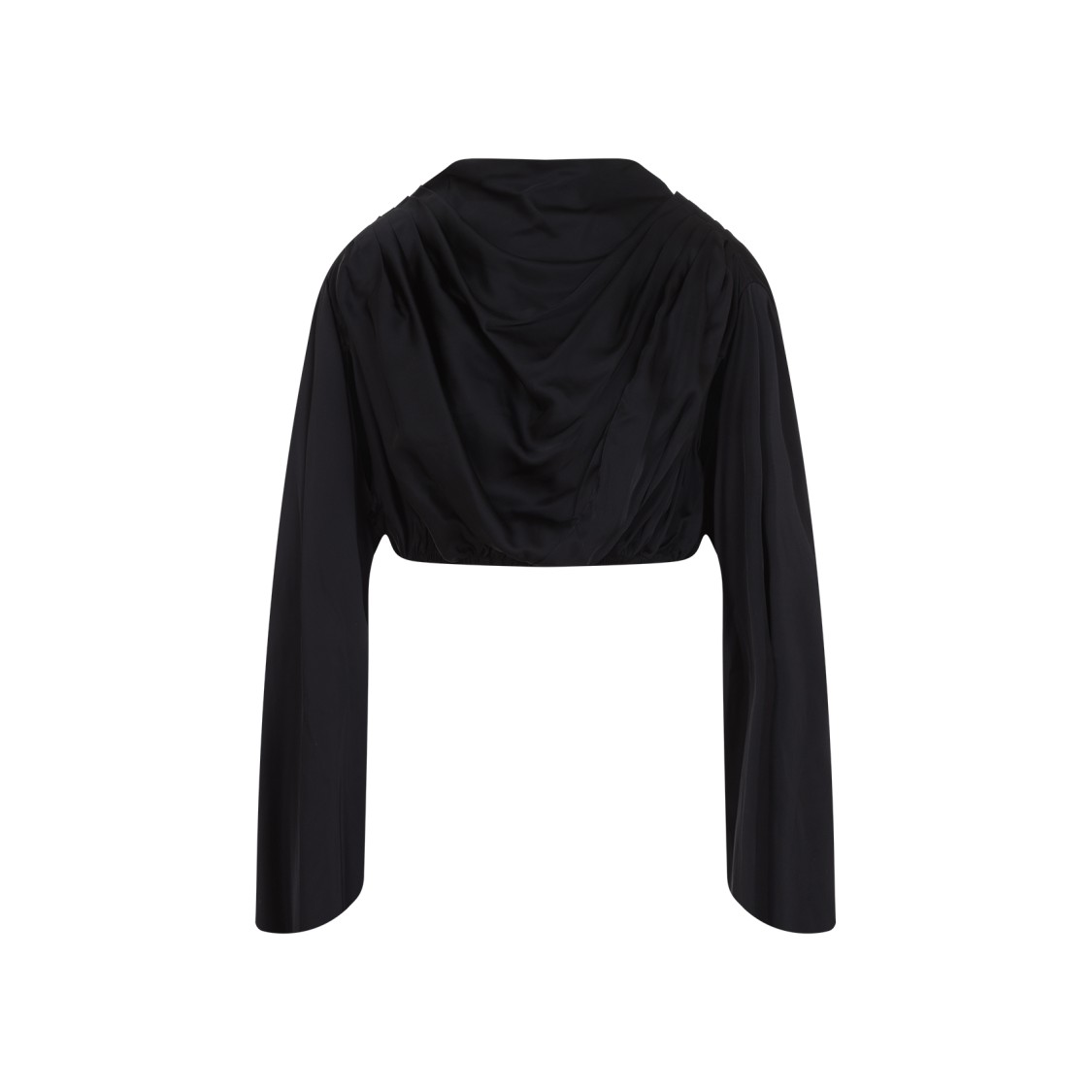 Rick Owens Draped Tech Fabric Top With Button Detail