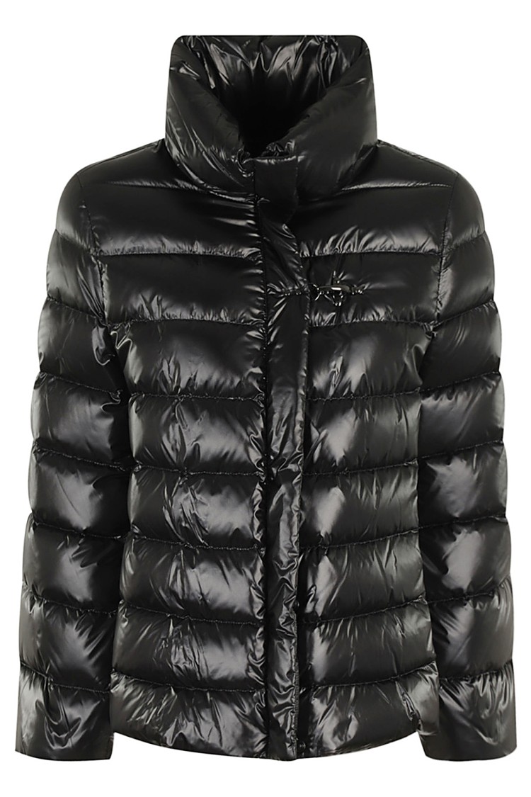 Fay Cape In Black Lightweight Nylon In Black