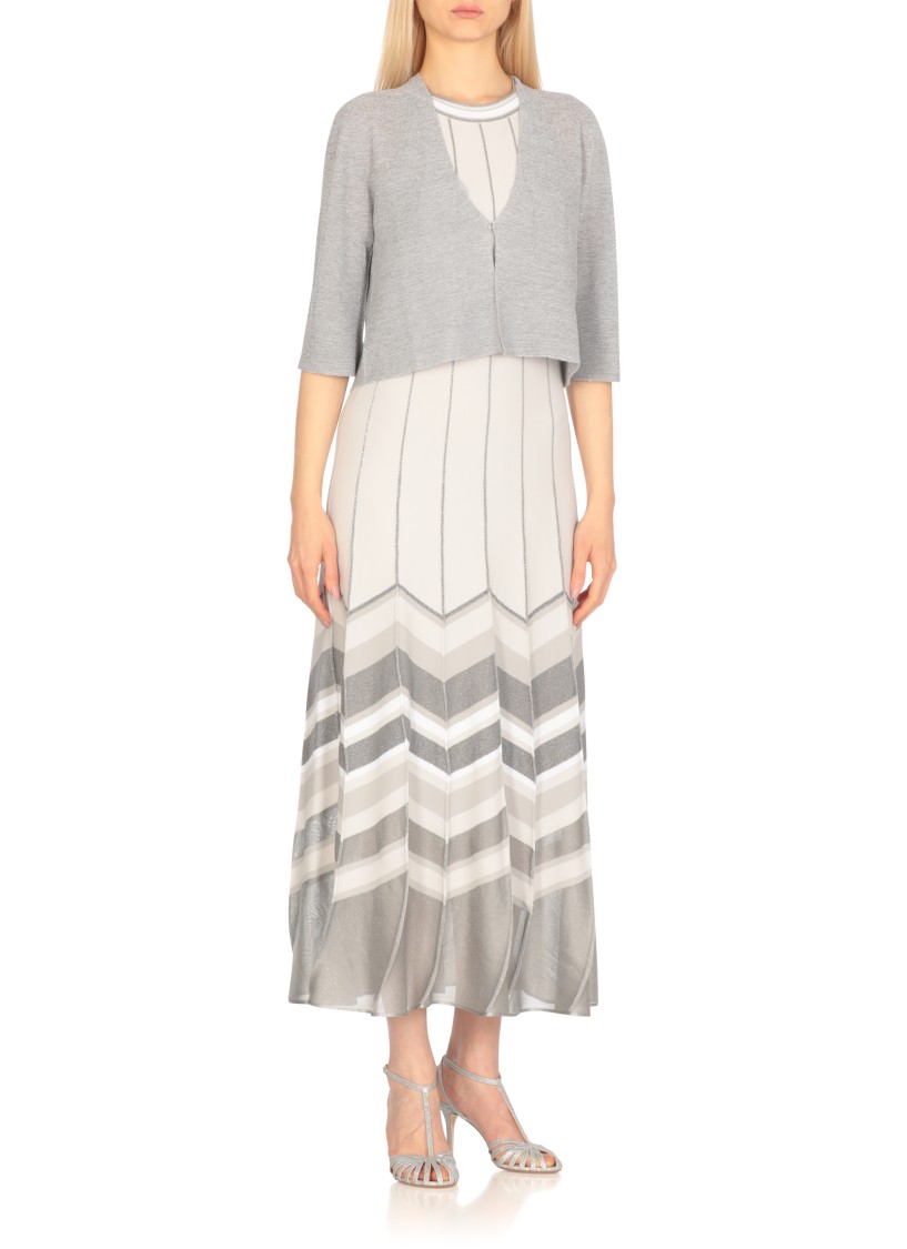 Shop D Exterior D. Exterior Grey Viscose Cardigan