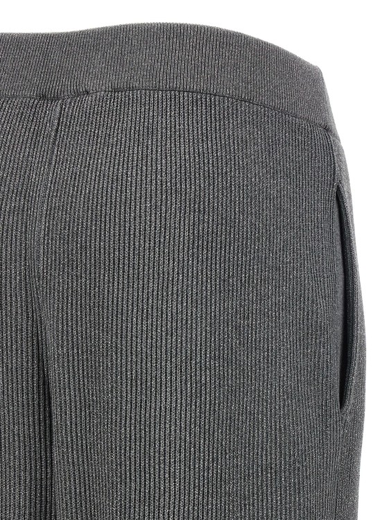 Brunello Cucinelli Sparkling' Pants Wide in Grey | THE LIST