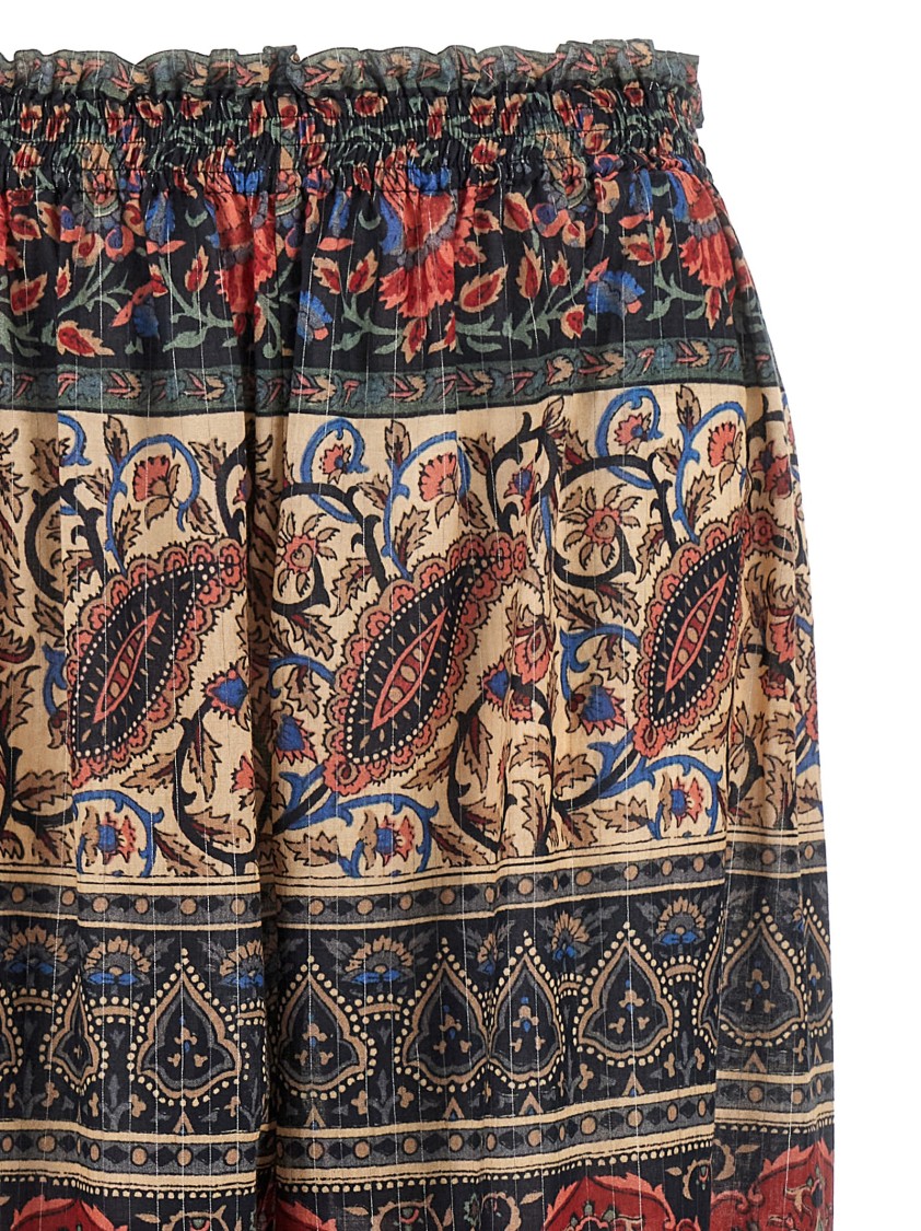 Valentino Garavani Cachemire Voyage Imaginaire Print Silk Georgette Pants In Multi