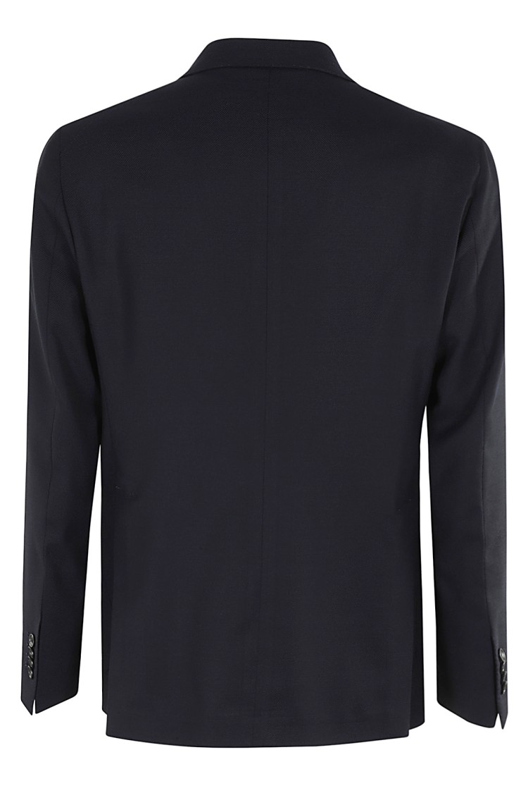 Shop Tagliatore Single-breasted Jacket In Blue