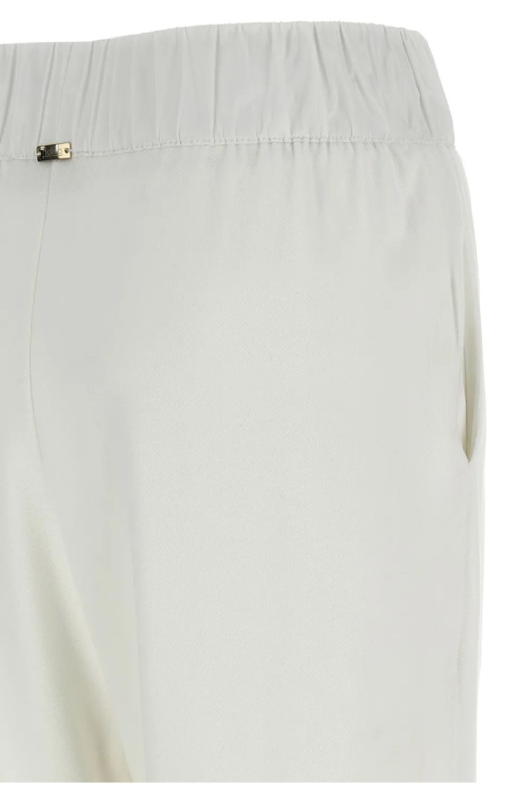 Herno Elastic Waistband Cuffed Hem Side Pockets Trousers