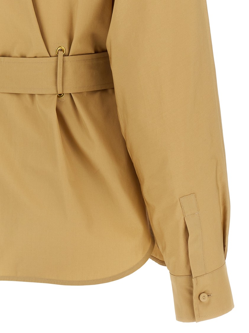 Max Mara Beige Juglas Shirt In Brown