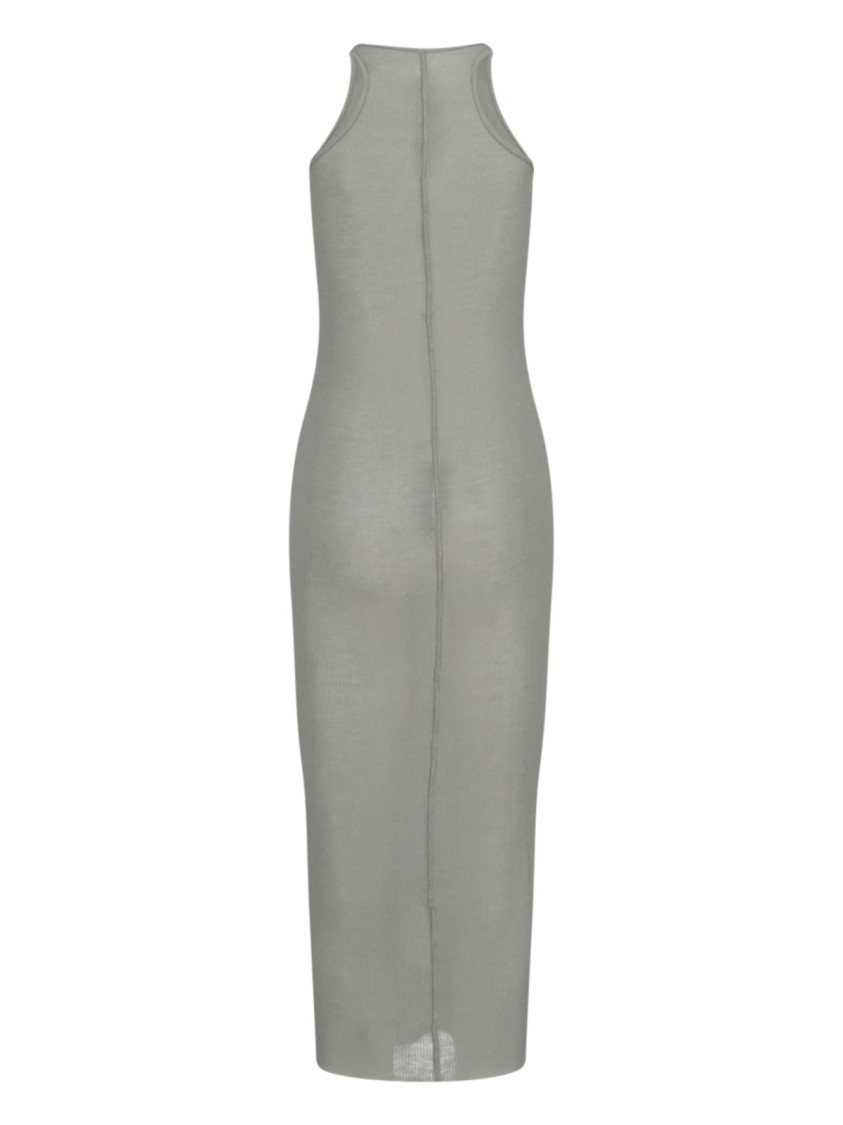 Rick Owens Maxi Sheath Dress In Green