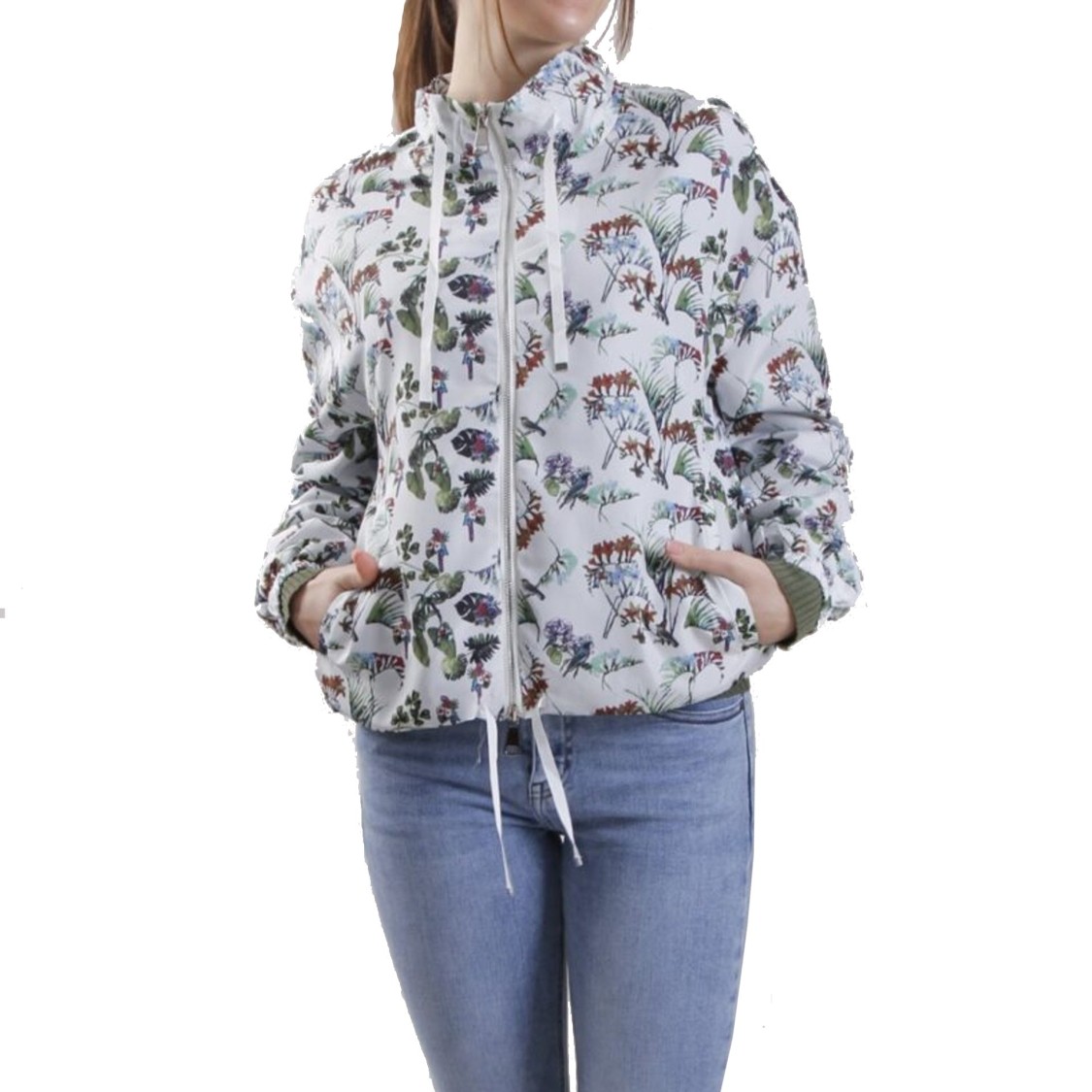 Herno Floral Print Bomber Jacket