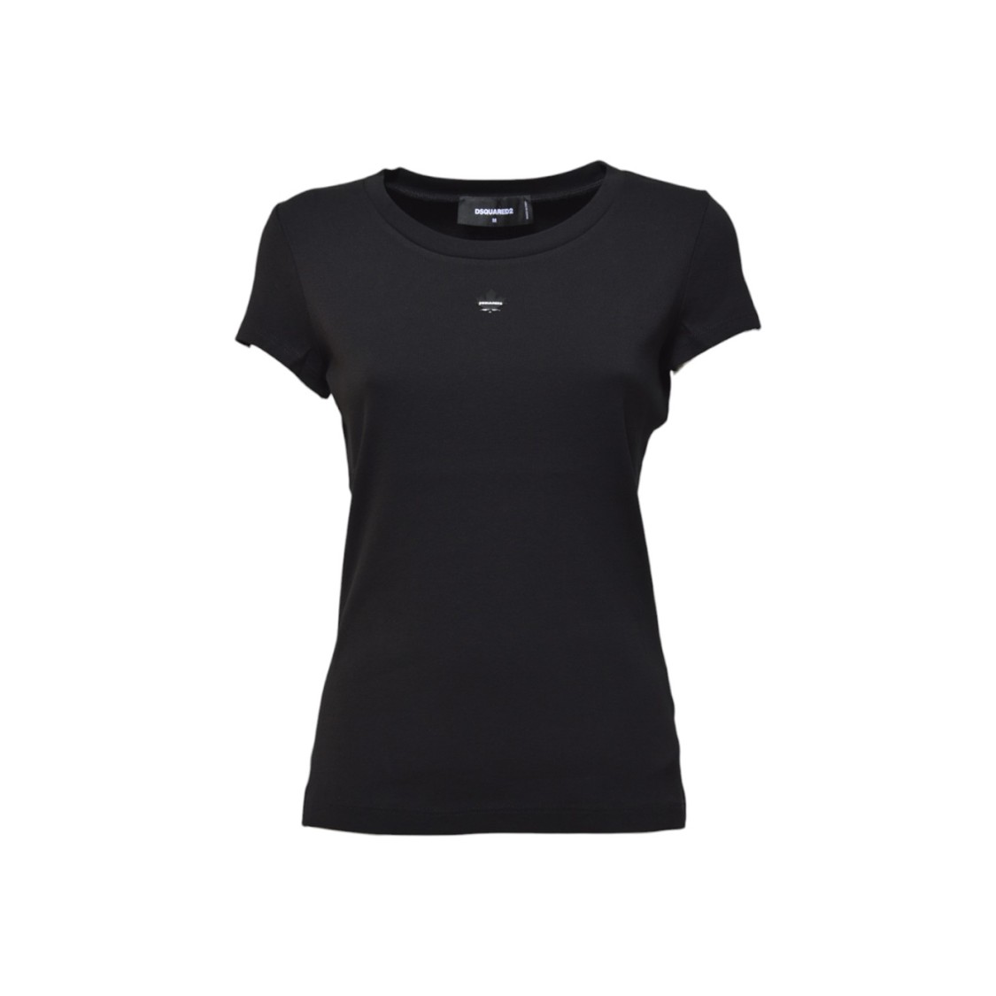 Dsquared2 Black Mini Fit Maple Leaf T-shirt In Black