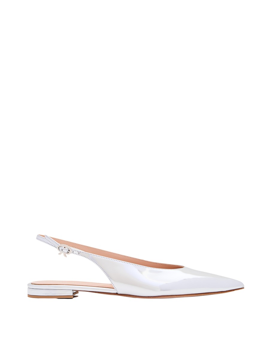Shop Gianvito Rossi G95546 Slingback In White