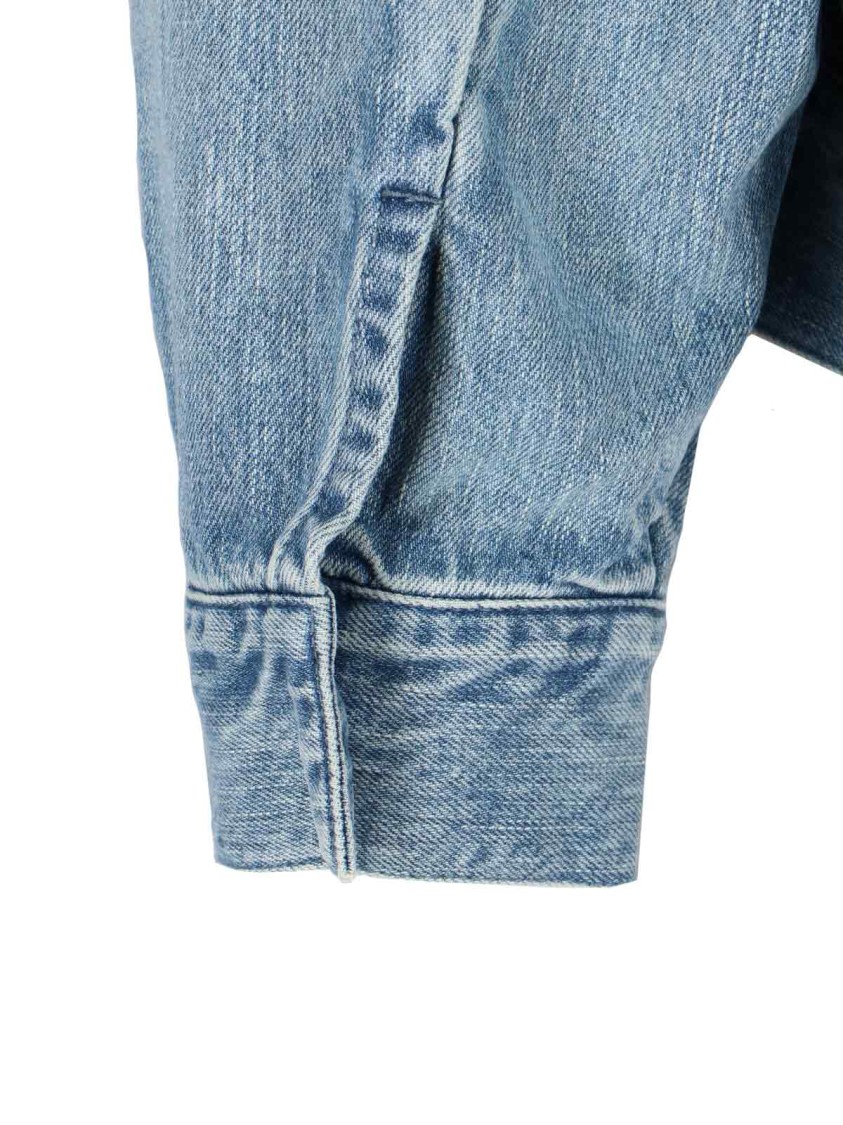 Fear Of God Denim Trucker Casual Jackets And Parka Blue In Blue