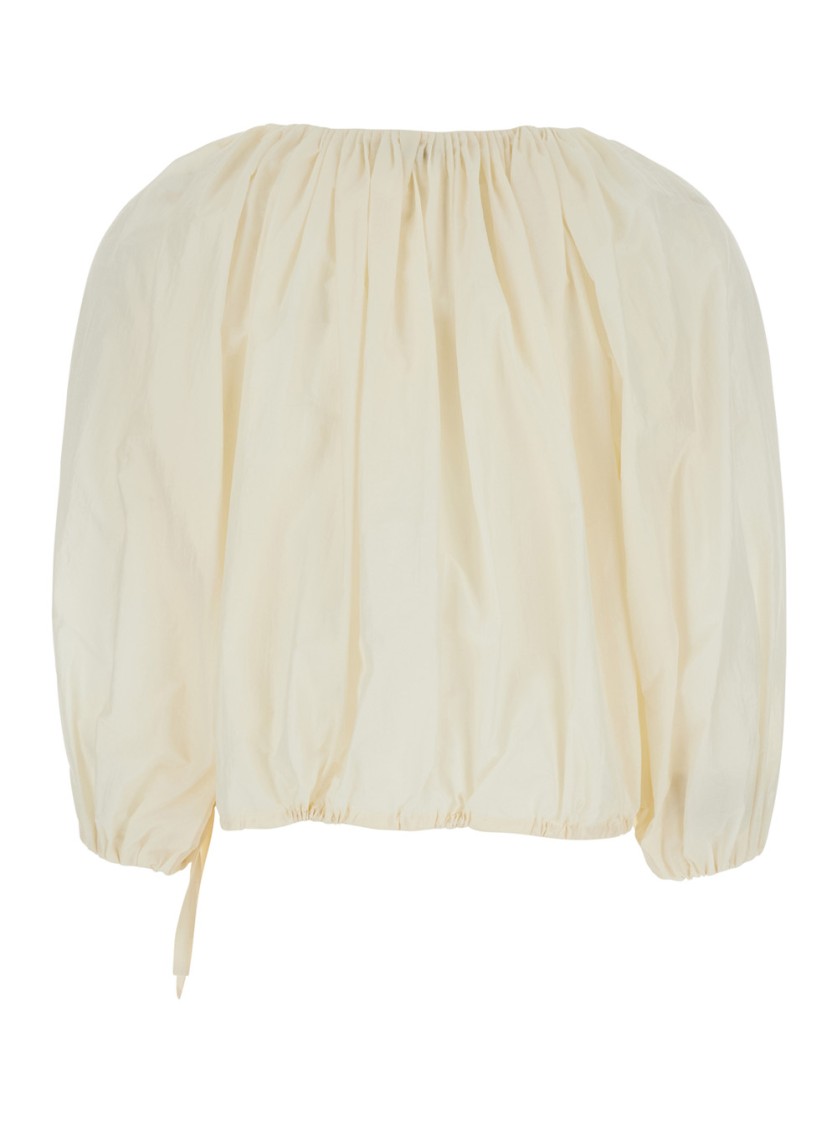 Shop Philosophy Di Lorenzo Serafini White Top With Gathers