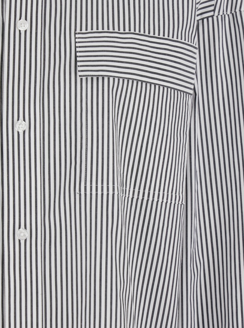 Michael Michael Kors Unisex Stripe Poplin Shrt In White