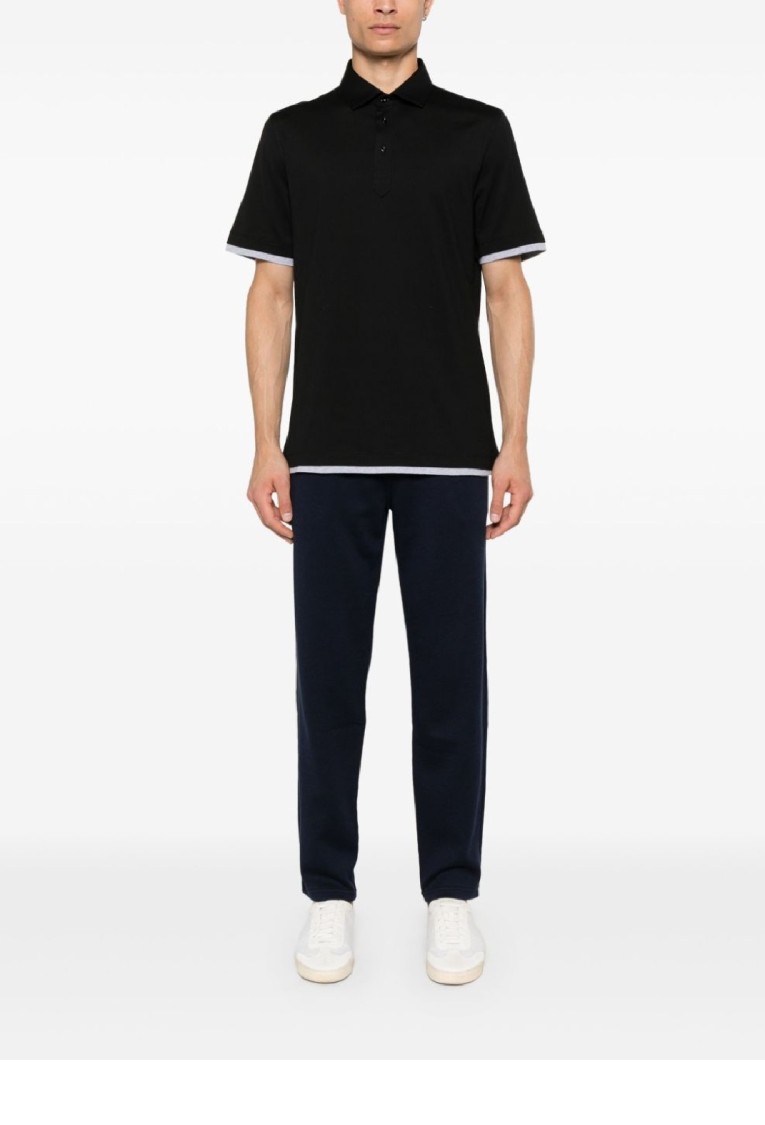 Brunello Cucinelli Relaxed Fit Long Drawstring Trousers In Black