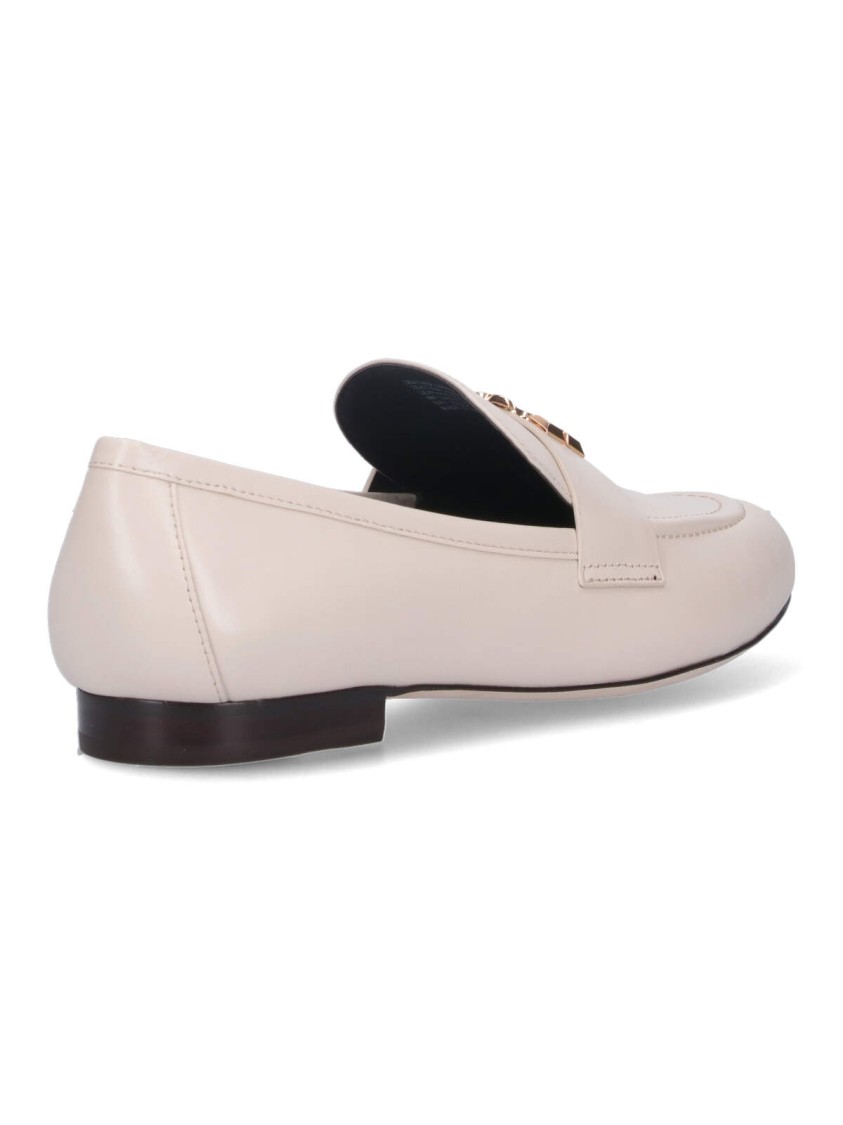 Tory Burch Eleanor Charm Moccasins – Off-white In Neutrals