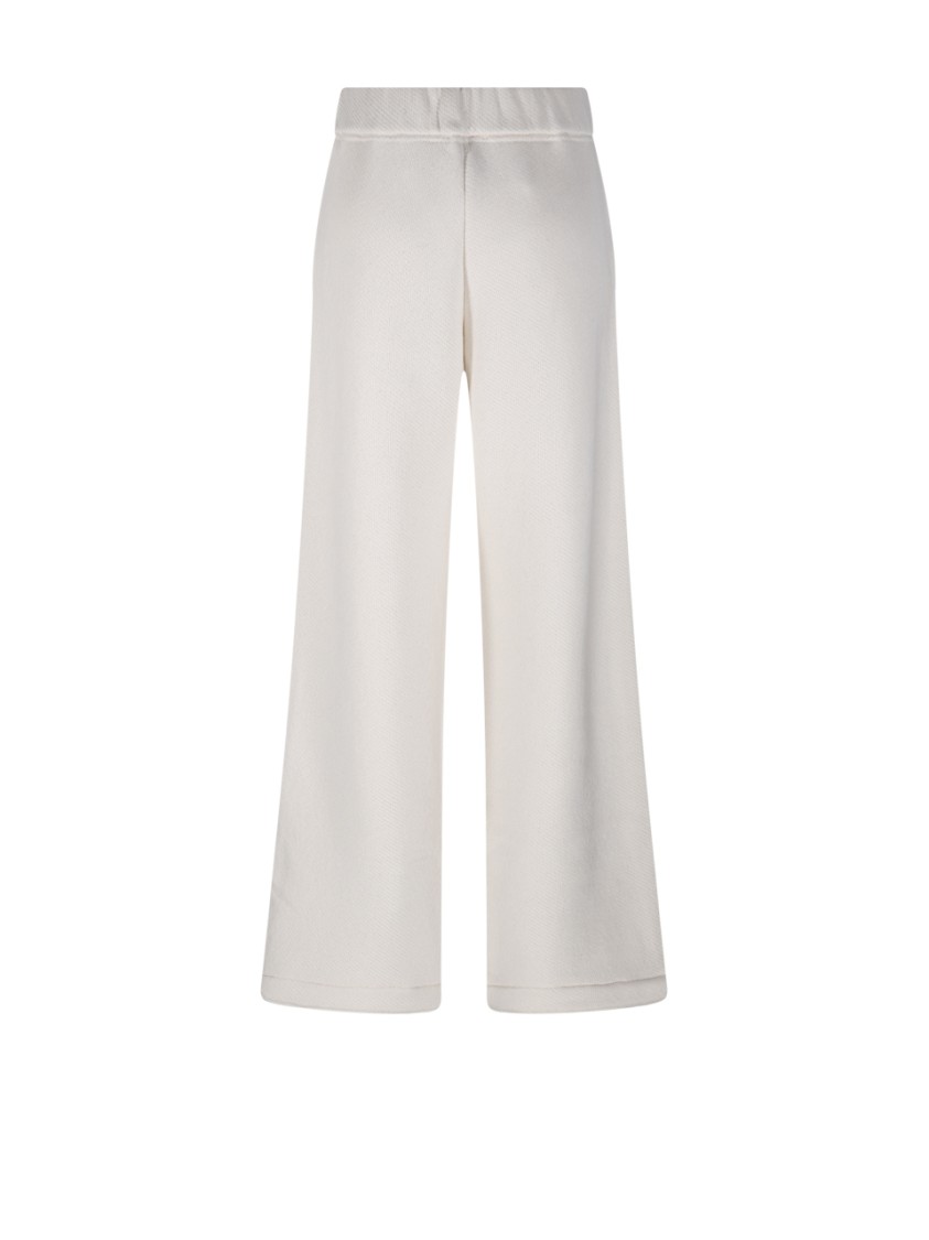 Max Mara Pure Tay Jogging Pants In White