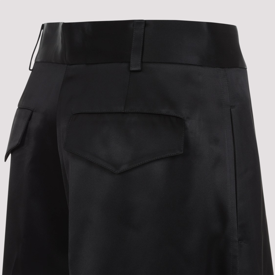 Jil Sander Black Viscose Pants In Black