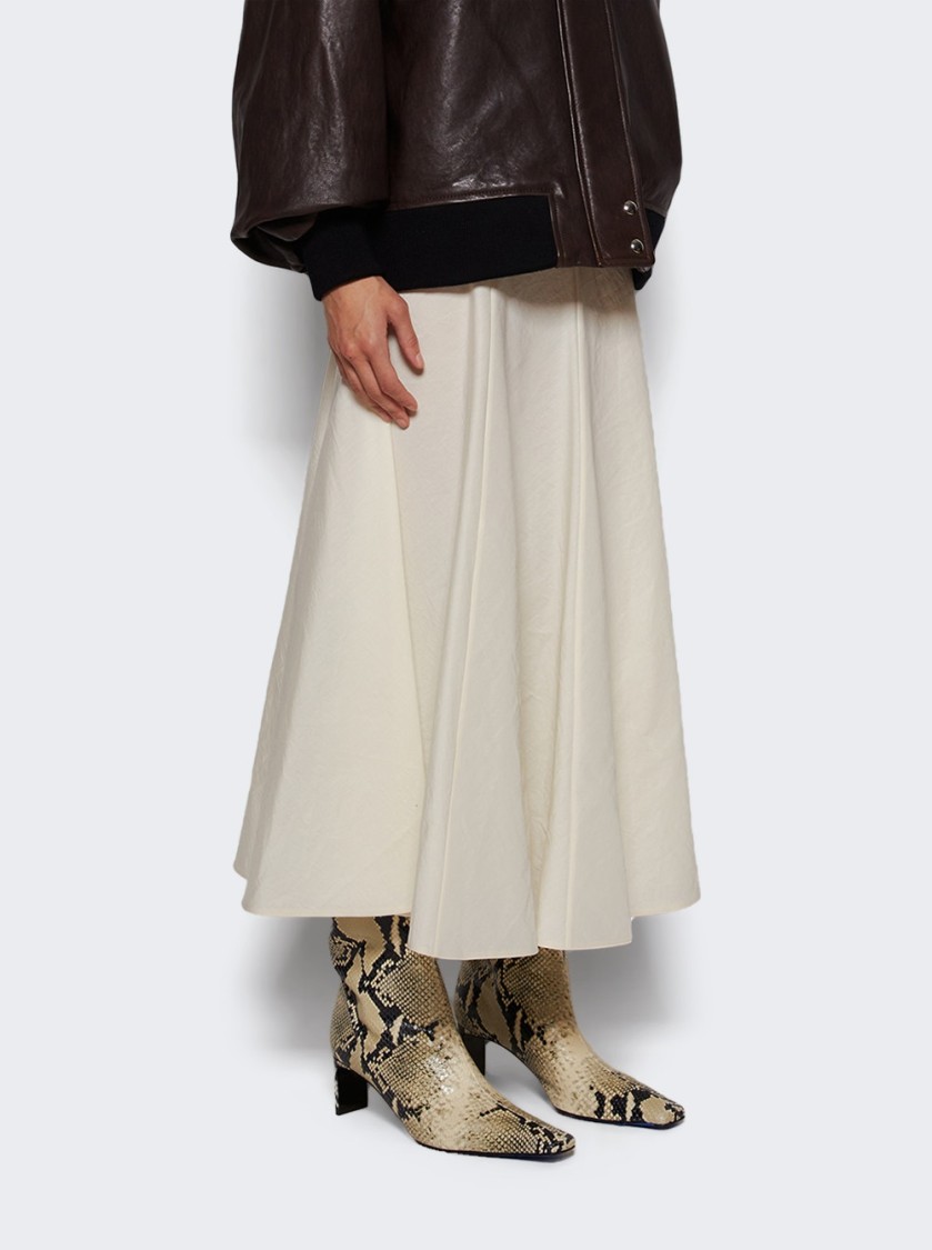 Khaite Ona Snake-print Leather Knee Boots