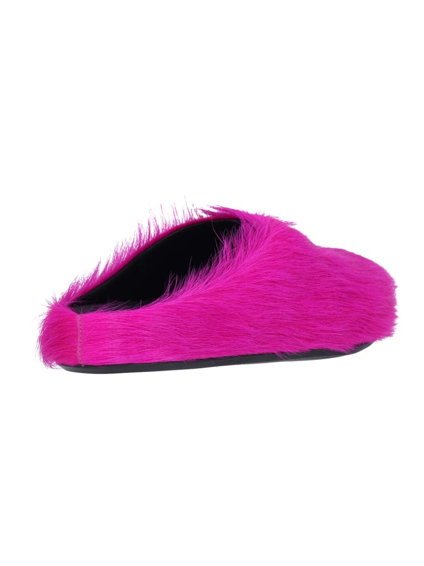 Marni Pink Fussbett Sabot Slip-on Loafers In Pink