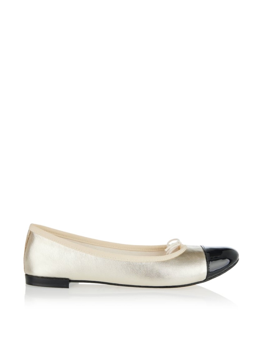 Repetto Flora Cap-toe Ballerina Ballet Flats In Neutral