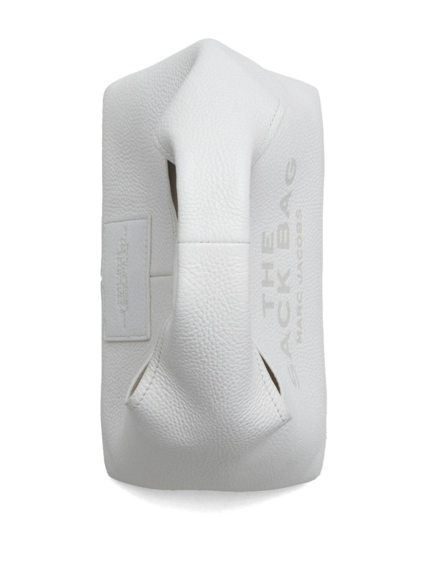 Marc Jacobs Silhouette And Textured Leather Handbag In White
