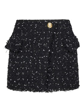 ミニスカート Balmain Fringed Paisley-Print Silk Miniskirt Balmain Fringed paisley-print Silk Miniskirt | Black | FARFETCH