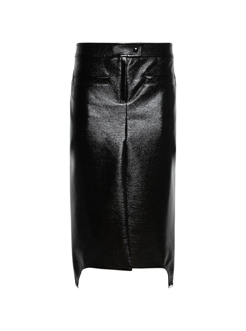 Courrèges Long Suspender Skirt Vinyl