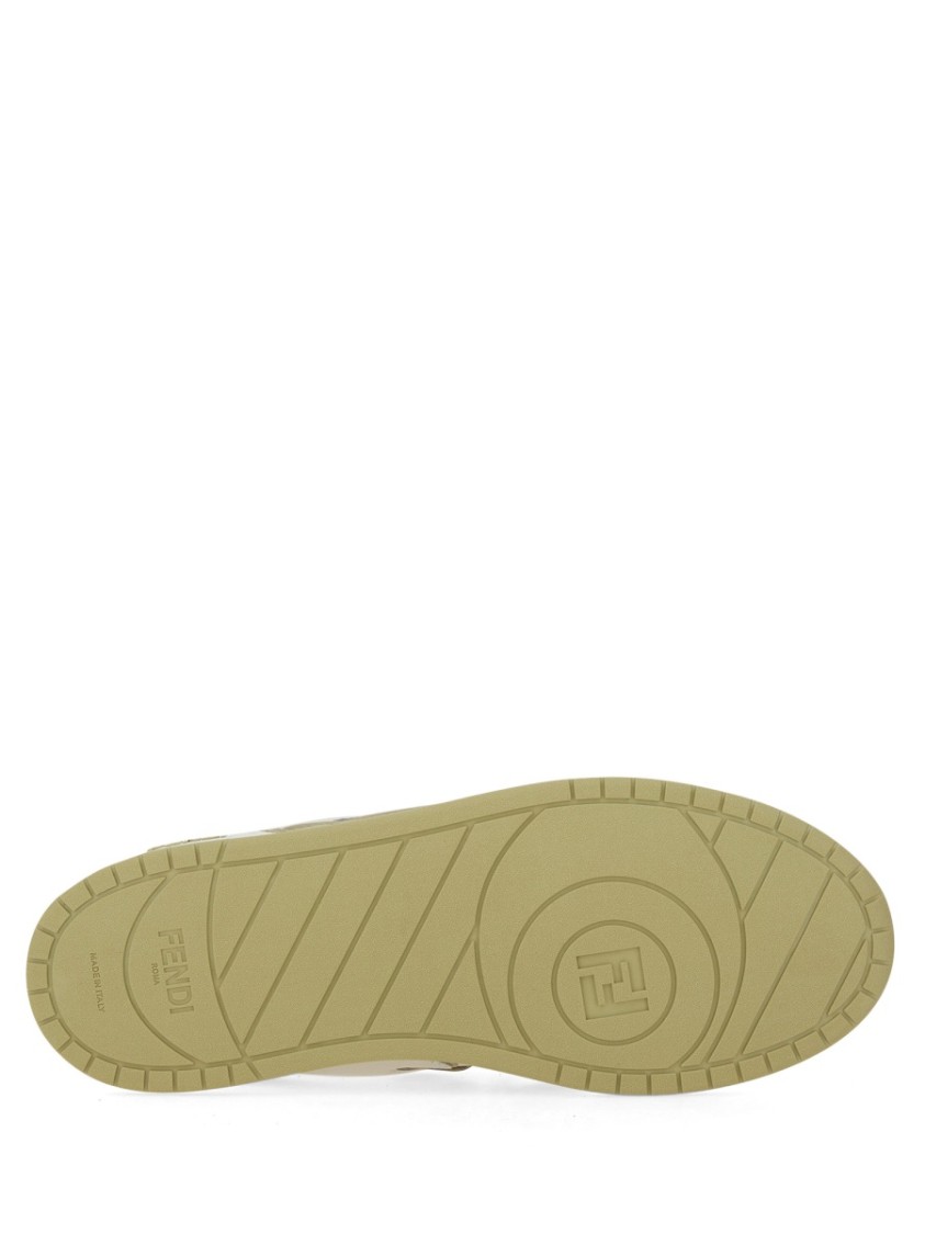 Fendi Leather Sneakers With Ff Lateral Logo