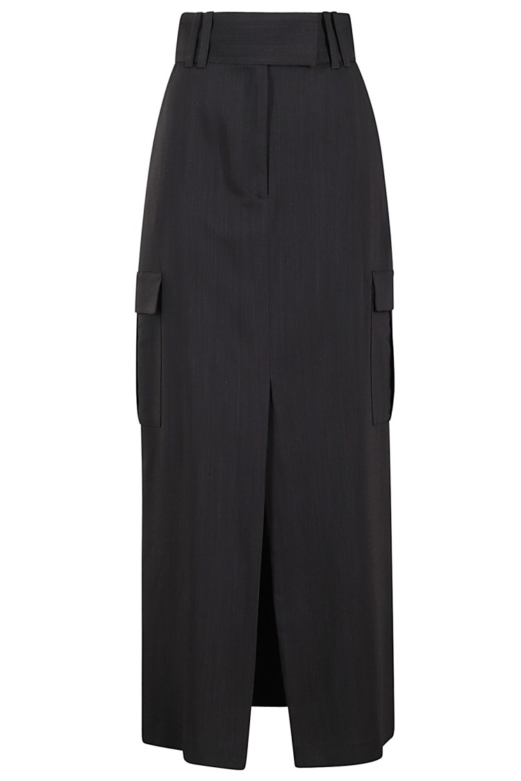 Iro Belt-loop Skirt In Black