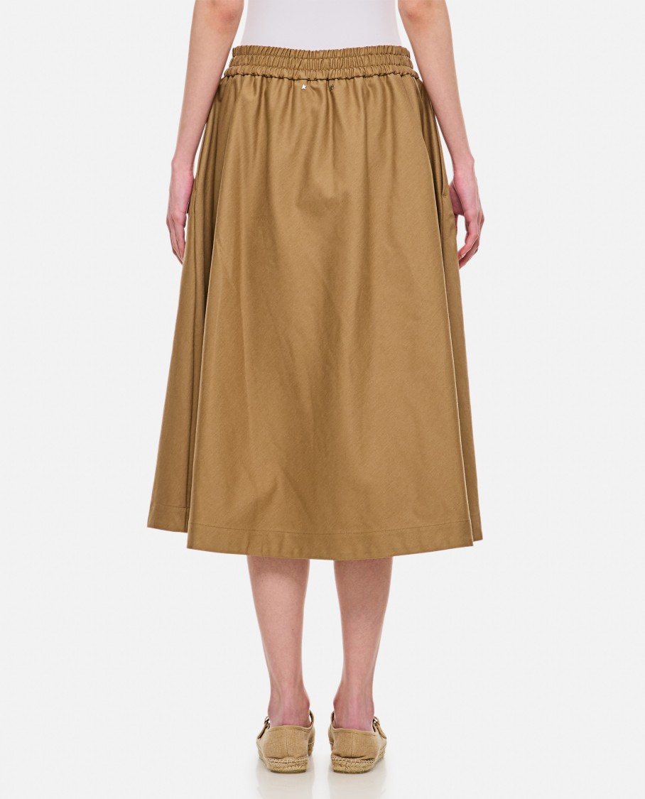 Golden Goose 'journey W's Circle' Skirt In Brown