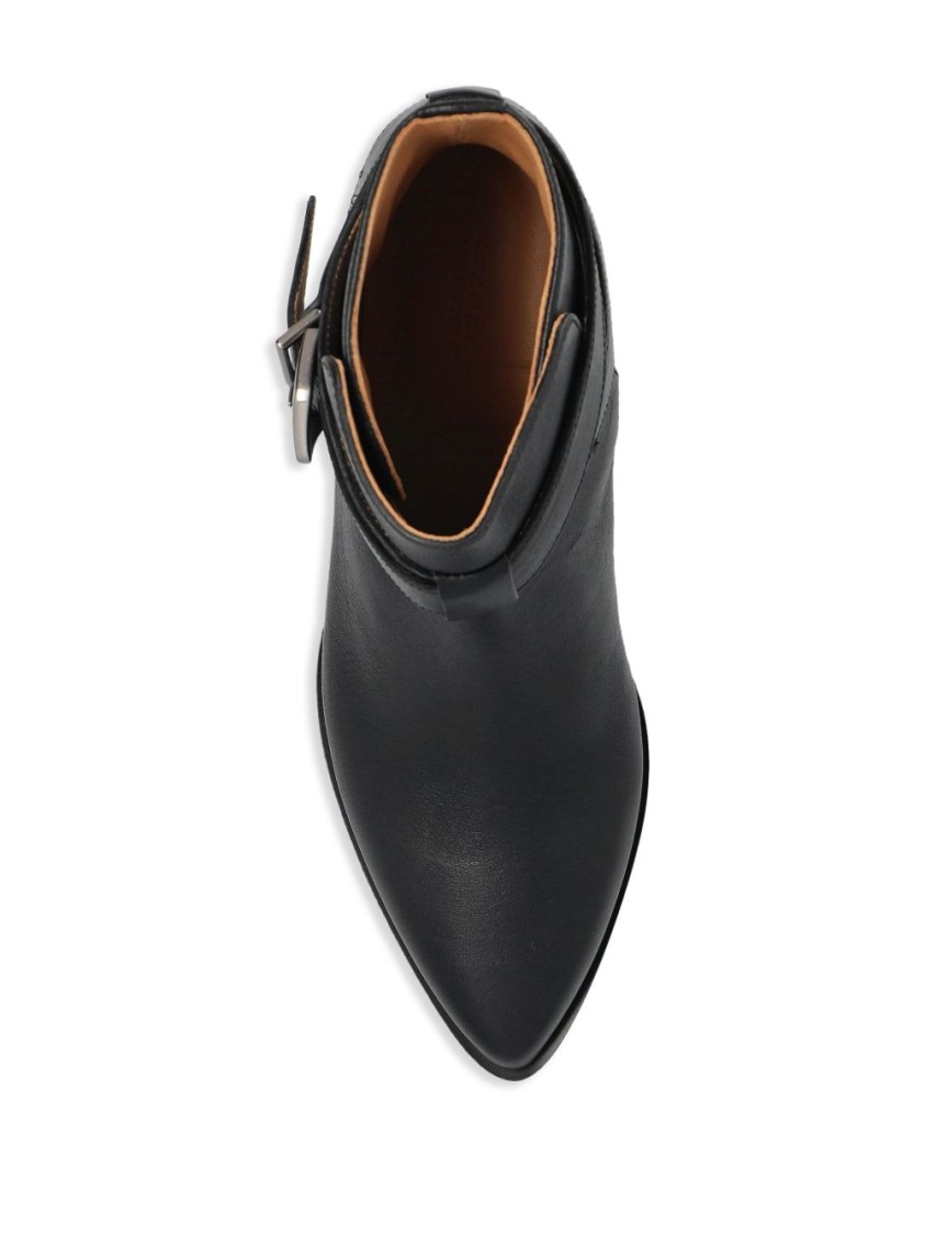 Isabel Marant Black Ankle Boots With Flared Heel In Black