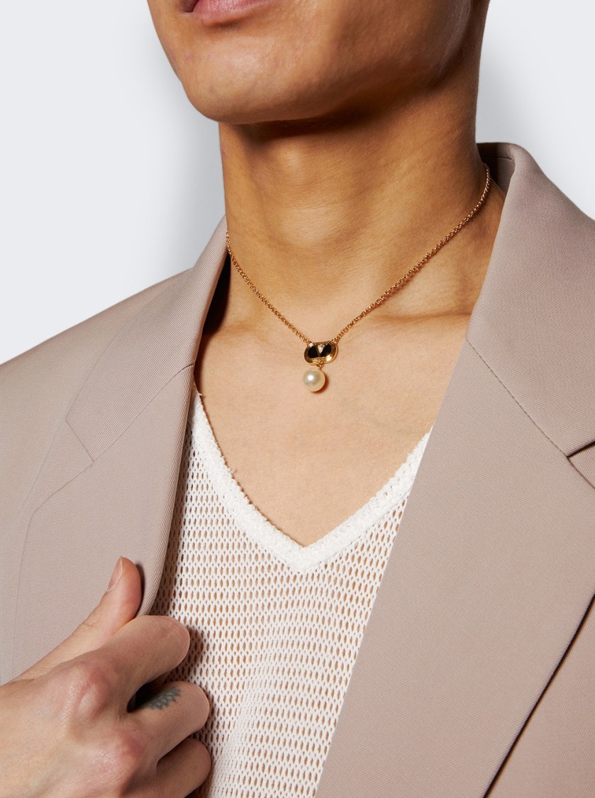Valentino Garavani Ovalette Necklace With Swarovski Pearl Women