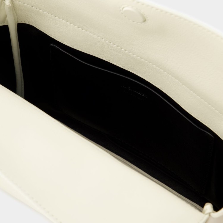 Jil Sander Flap Messenger Xs Crossbody - Leather - Beige