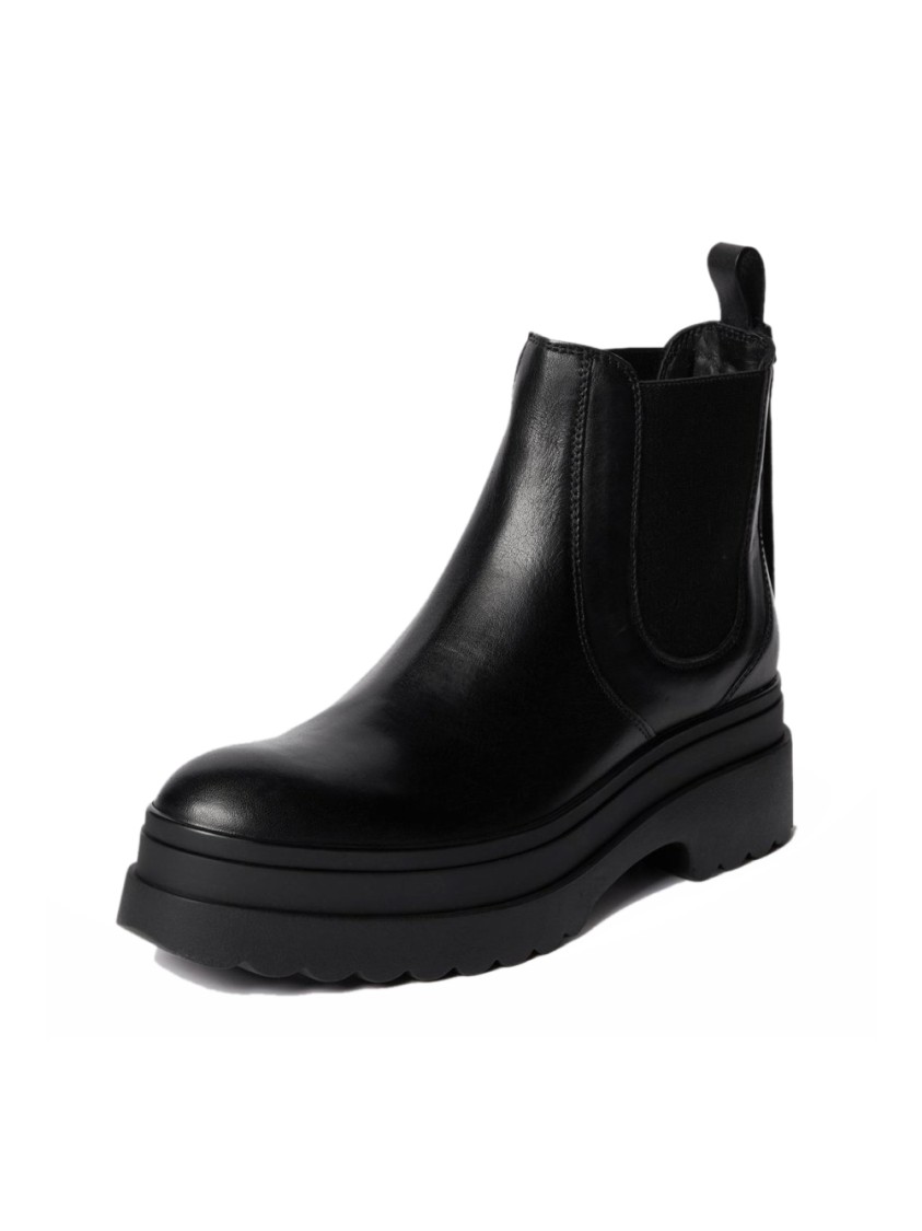 Red Valentino Platform Ankle Boots In Black