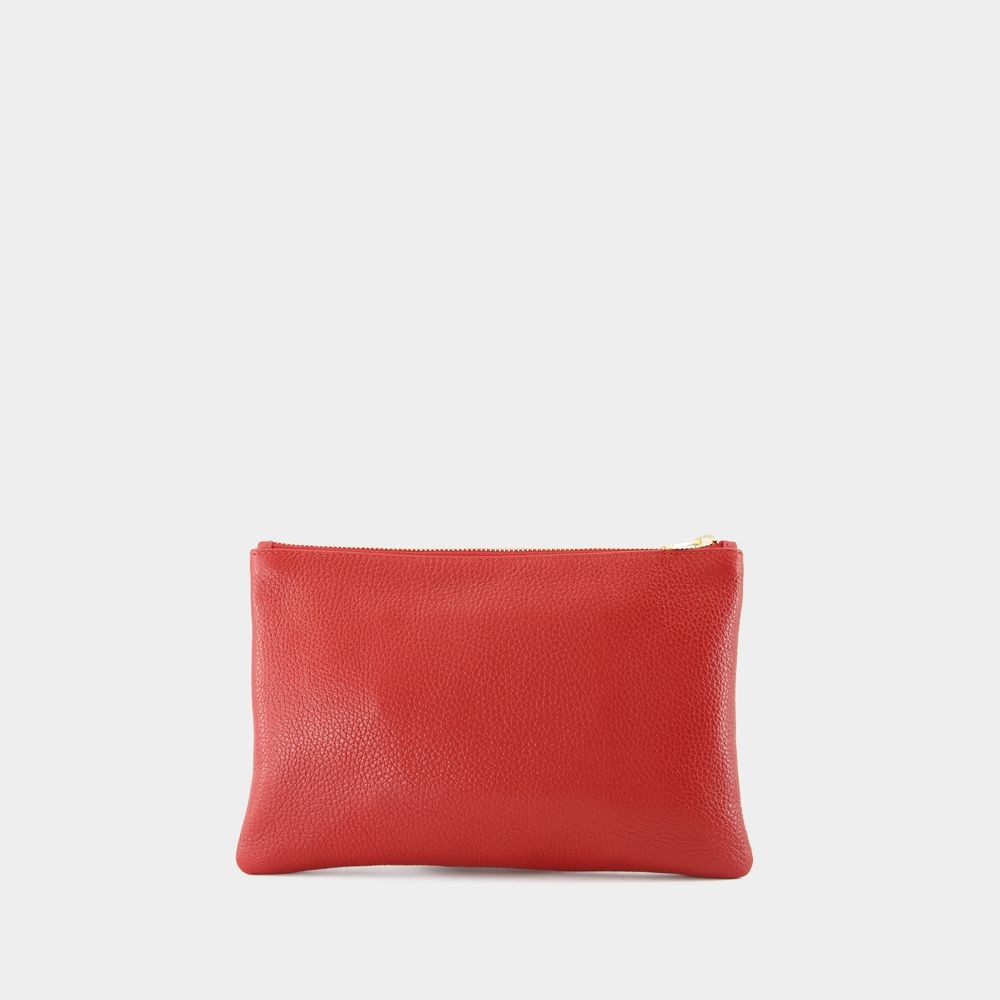 ANINE BING ANINE BING LILI CLUTCH - LEATHER - RED