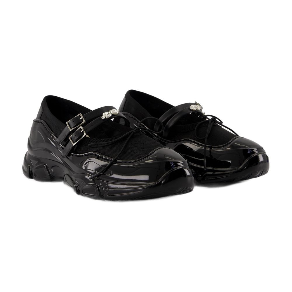 SIMONE ROCHA SIMONE ROCHA TRACKER BALLERINAS - MESH - BLACK