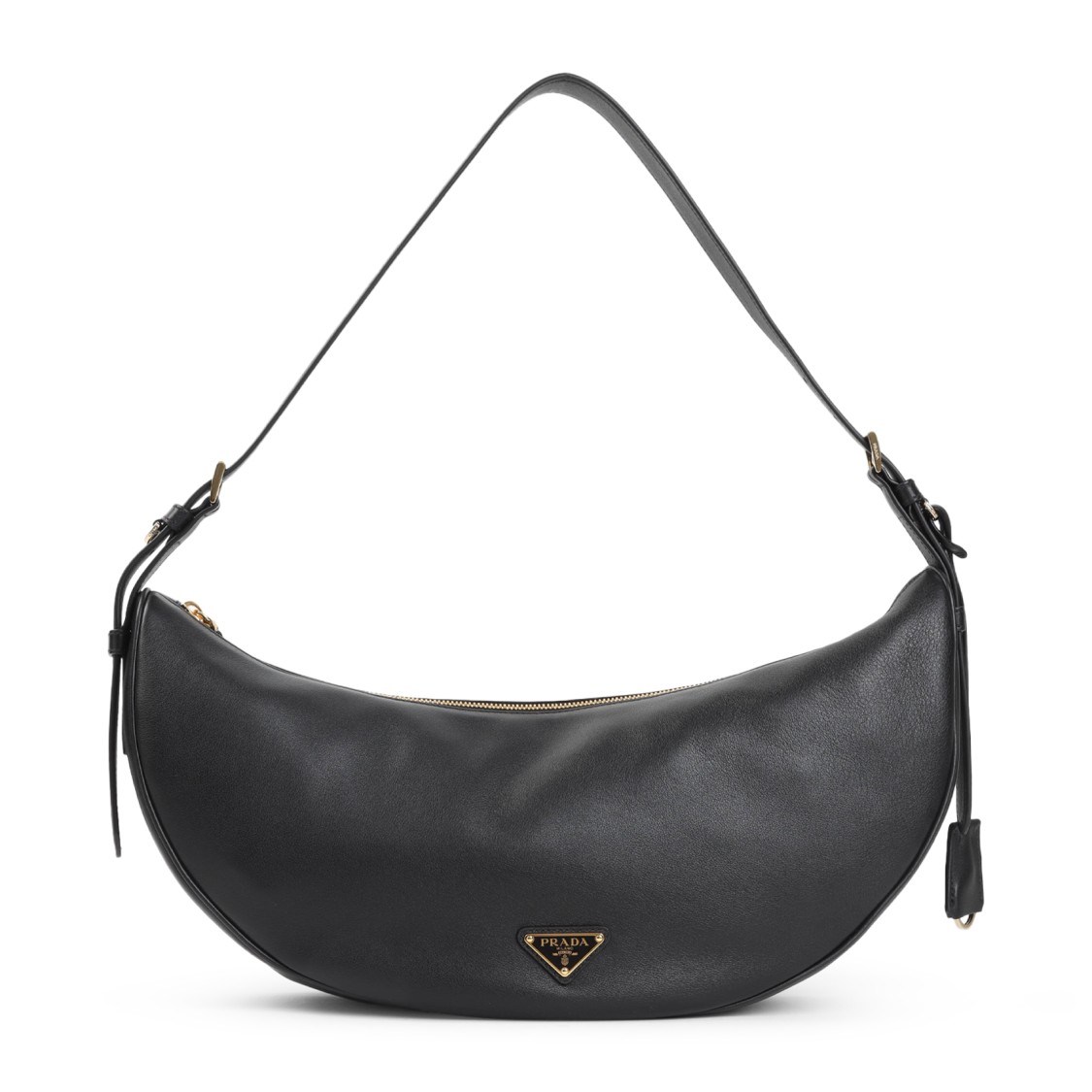 Prada Re-nylon And Leather Medium Top-handle Bag With Padlock