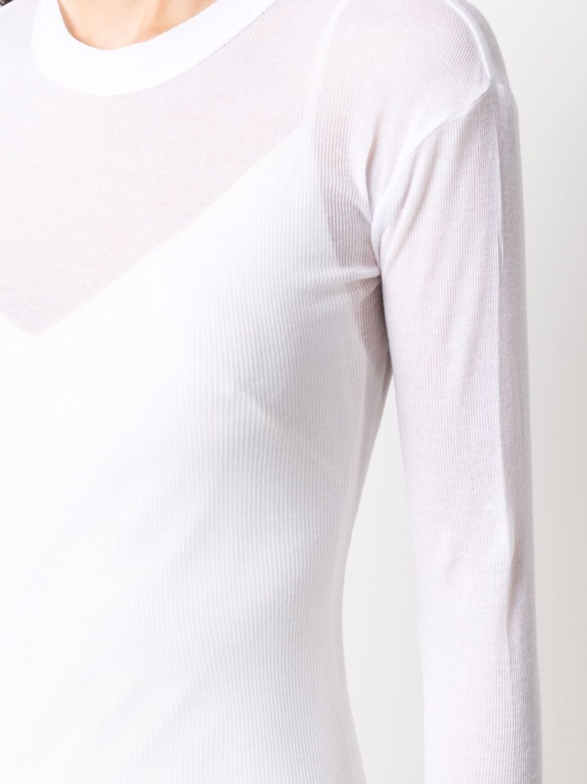 Shop Bite Studios Semi-transparent T-shirt In White