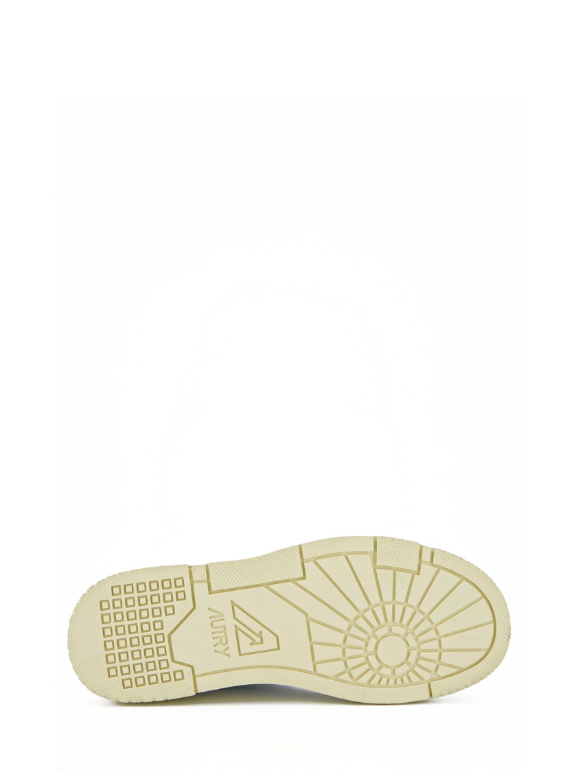 Autry White Sneakers With Smooth And Suede Textures