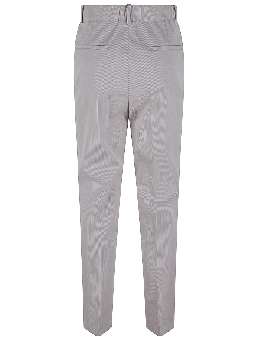 Incotex Straight-leg Tailored Pants With Mid-rise Waist In Gray