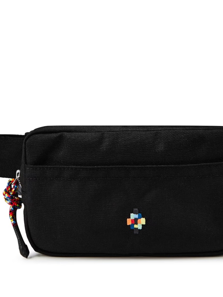 Marcelo Burlon County Of Milan Marcelo Burlon Colorful Cross Logo Fanny Pack In Black