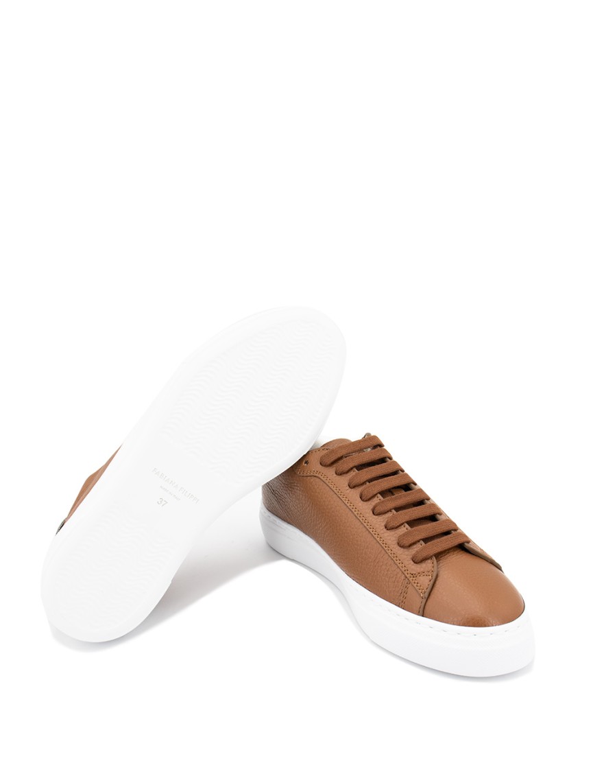 スニーカー FABIANA FILIPPI Fabiana Filippi Sneakers Leather Brown Fabiana Filippi Leather Shoes Sneaker in Brown | THE LIST