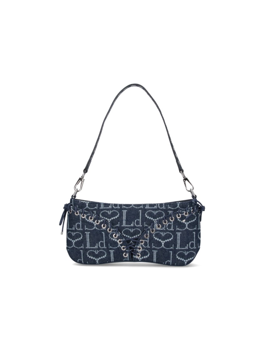 LUDOVIC DE SAINT SERNIN LUDOVIC DE SAINT SERNIN "CLEAVAGE" SHOULDER BAG – BLUE DENIM 