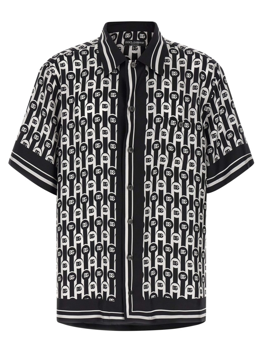 Dolce & Gabbana Personalized Wardrobe Shirt With Chest Pocket In Gray