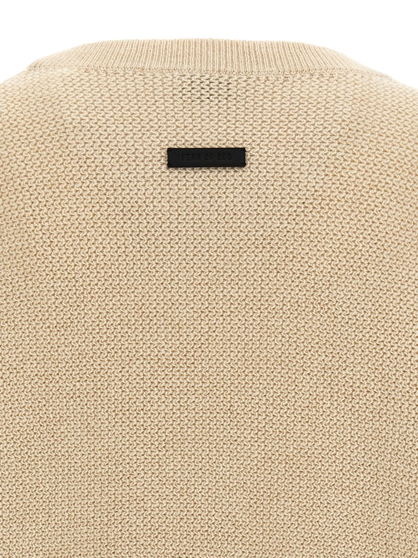 Fear Of God Wool Sweater Sweaters And Cardigans Beige In Neutral