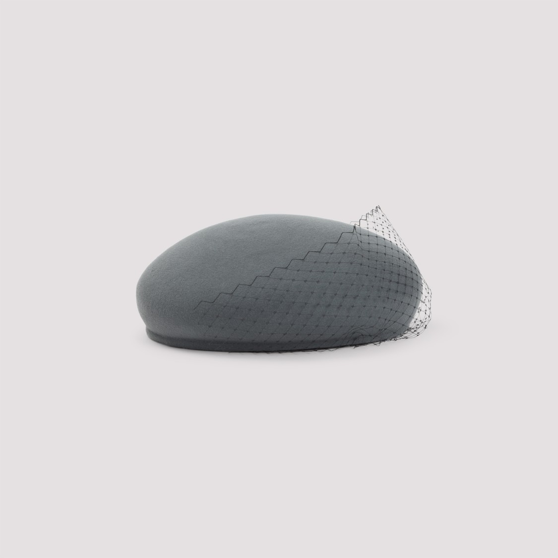 Maison Michel Wool Felt Beret In Gray