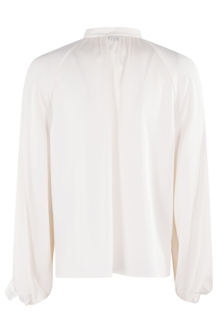 Shop Filippa K Stand Collar Blouse In Neutrals