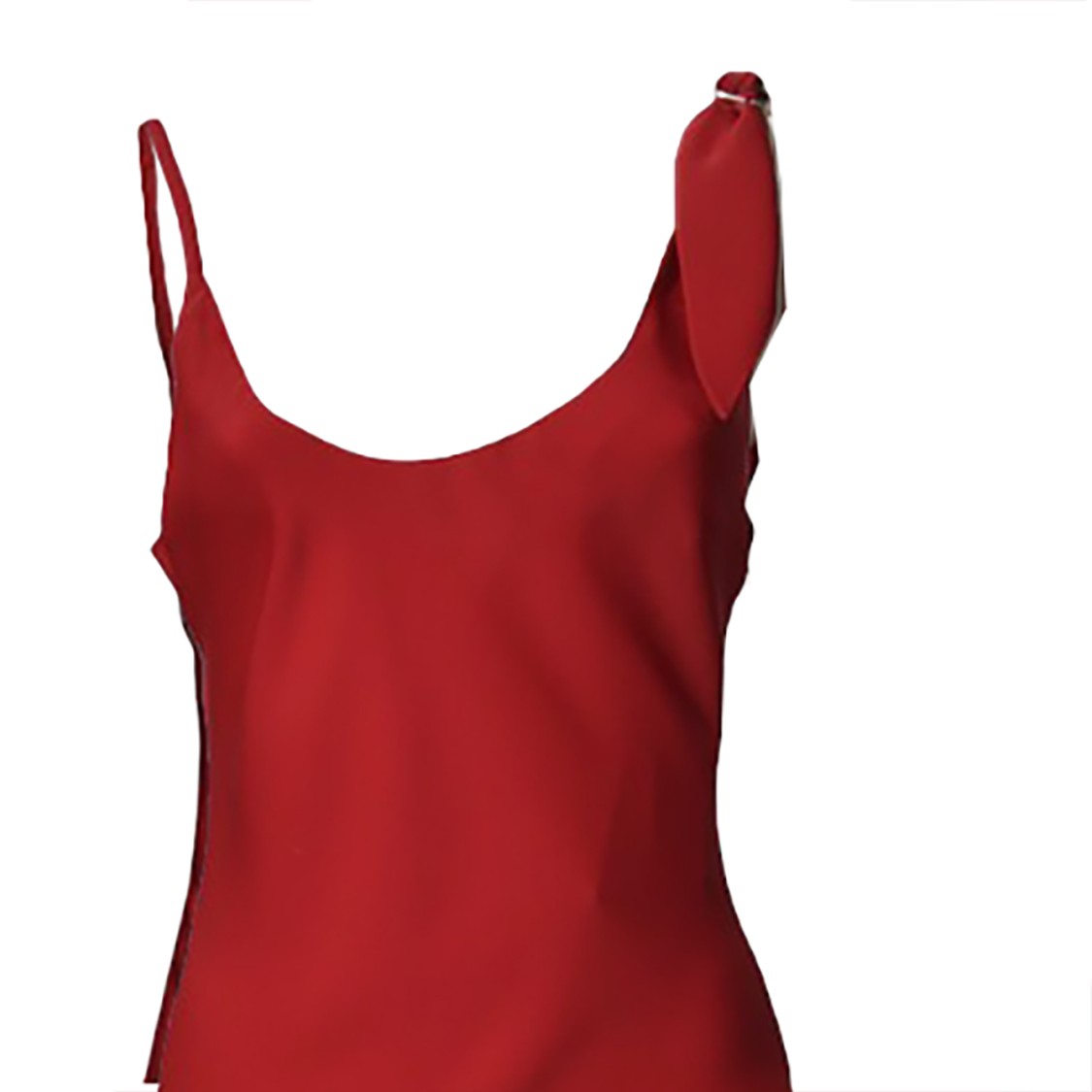 Courrèges Black Polyester Mini Dress In Red