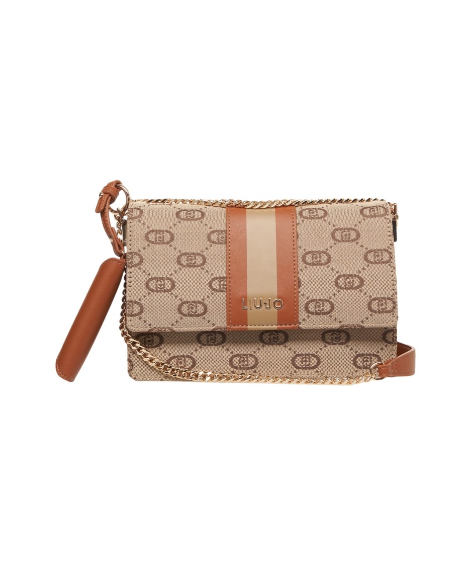 Liu •jo Liu Jo Jacquard Shoulder Bag With Logo Detailing