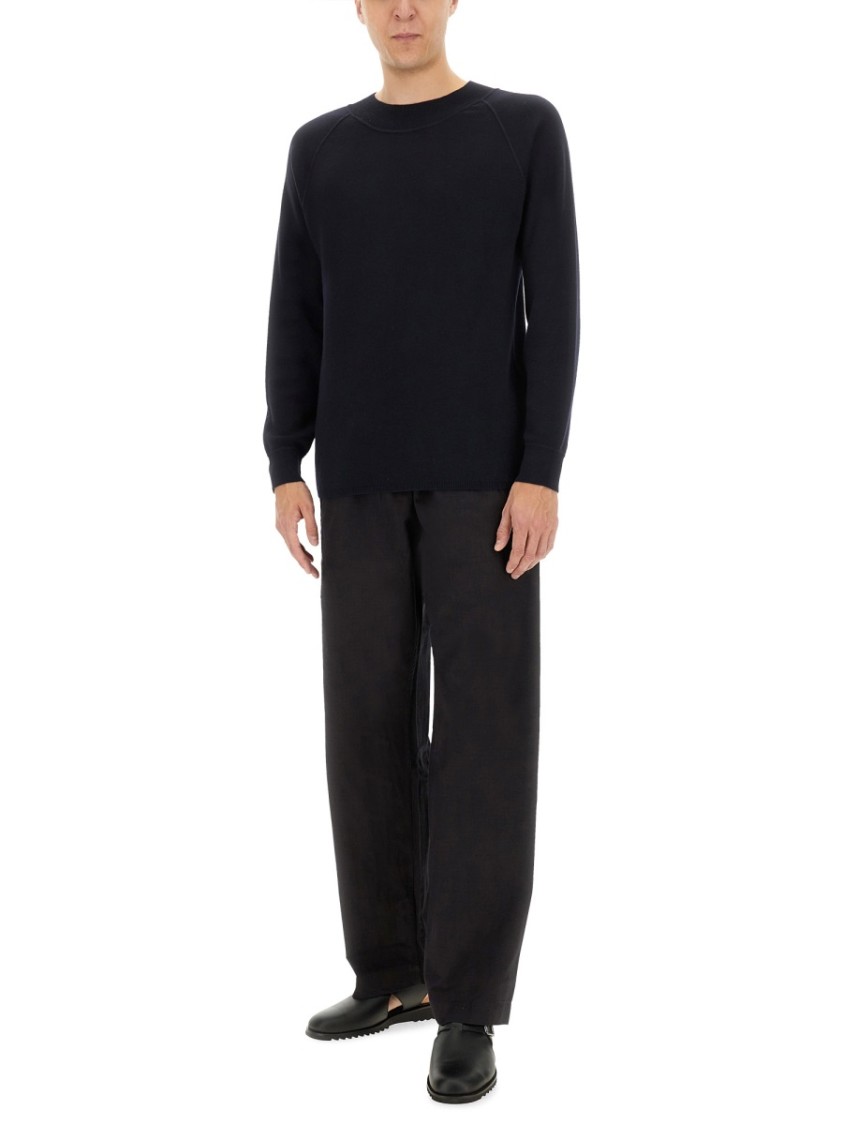 Shop Margaret Howell Black Merino Wool Sweater
