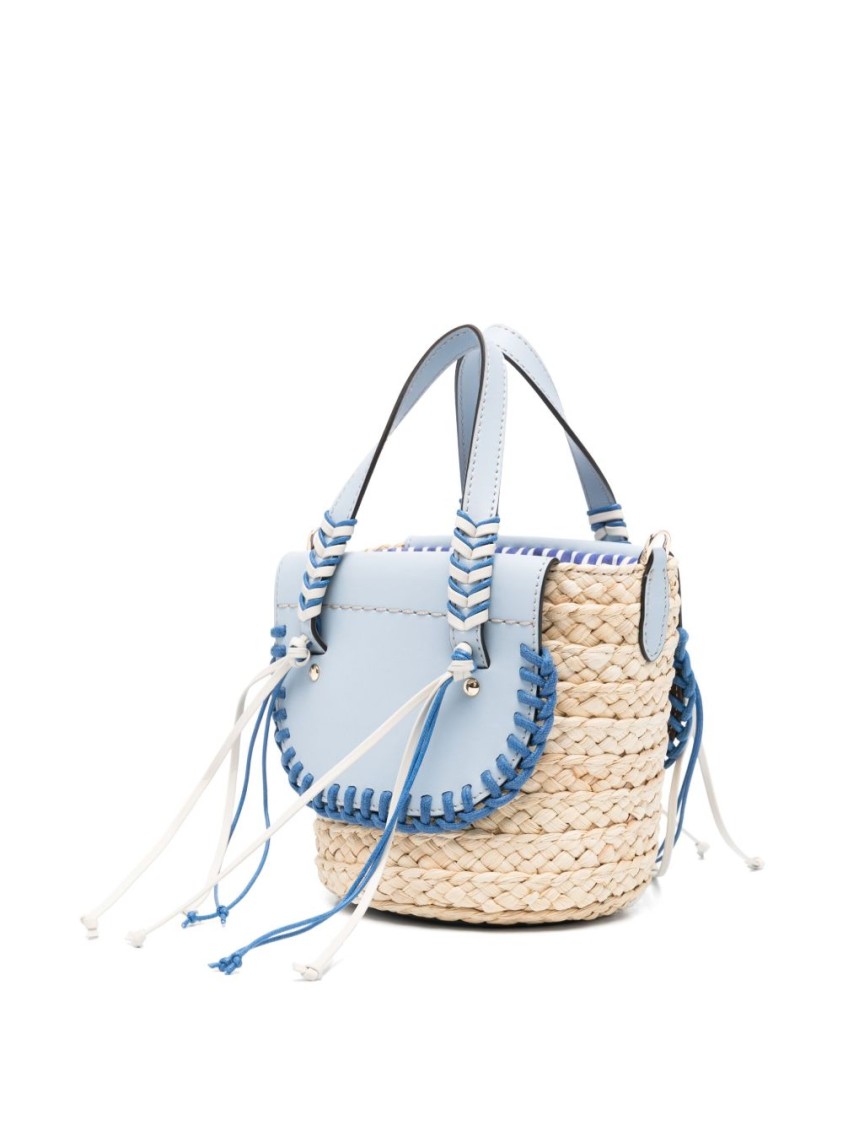 Cuba Lab Handbag With Woven Base
