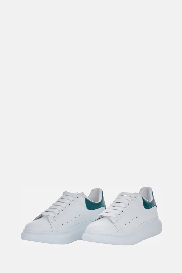Alexander Mcqueen Suede Upper Sneakers With Oversized Rubber Sole In White
